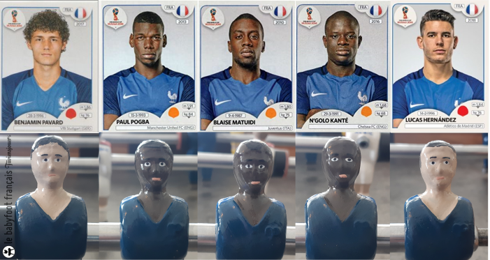 Equipe de France 2018 en joueur de babyfoot