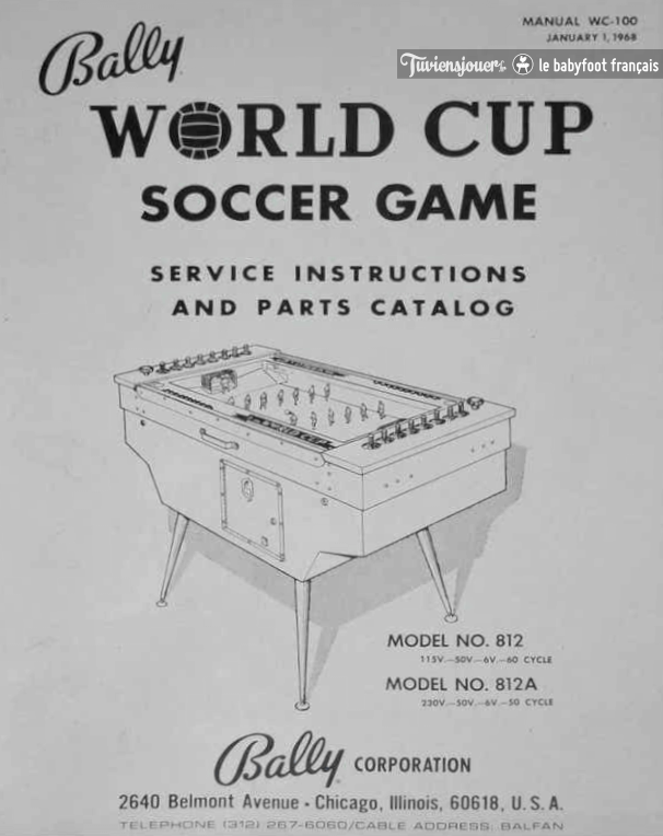 Le Bally World Cup soccer game - Baby-foot electromécanique